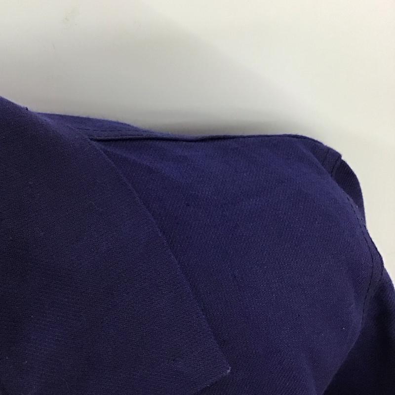 マコバ MACOBER ジャケット、上着 ジャケット、ブレザー ユーロワーク フランス製 コットン シャツジャケット 46 無地 紺 / ネイビー /  メンズ USED 古着 中古 10120205