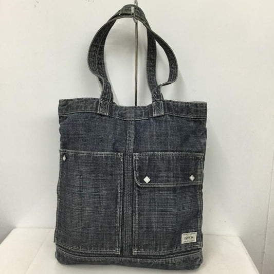 ポーター PORTER トートバッグ トートバッグ OUNCE デニム ロゴ、文字 インディゴ / インディゴ /  メンズ USED 古着 中古 10144953