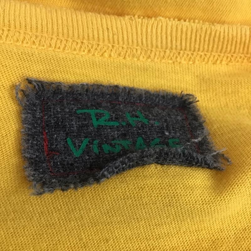 ロンハーマンヴィンテージ R.H. Vintage Tシャツ 半袖 半袖カットソー プリントTシャツ クルーネックカットソー S ロゴ、文字 黄 / イエロー /  メンズ USED 古着 中古 10113139
