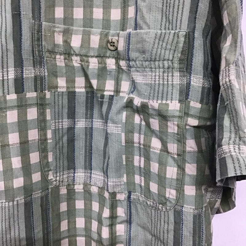 古着 USED シャツ、ブラウス 半袖 半袖シャツ チェックシャツ ボタンダウンシャツ L チェック マルチカラー / マルチカラー /  メンズ USED 古着 中古 10136717