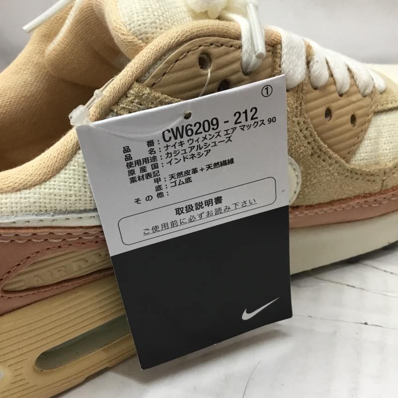 ナイキ NIKE スニーカー スニーカー CW6209-212 WMNS AIR MAX 90 28cm 28.0cm ロゴ、文字 ベージュ / ベージュ /  メンズ USED 古着 中古 10106525