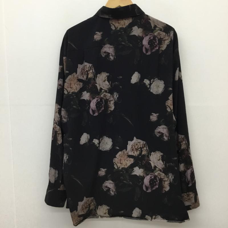 ラッドミュージシャン LAD MUSICIAN シャツ、ブラウス 長袖 46 花柄 黒 / ブラック /  メンズ USED 古着 中古 10141053