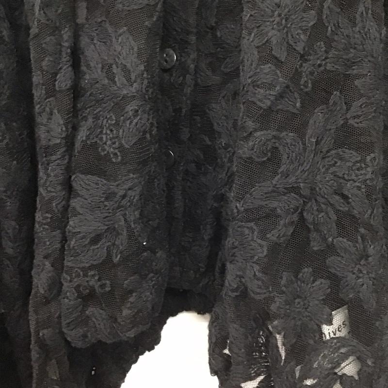 アルシーヴ archives カーディガン 長袖 M  黒 / ブラック /  レディース USED 古着 中古 10139737