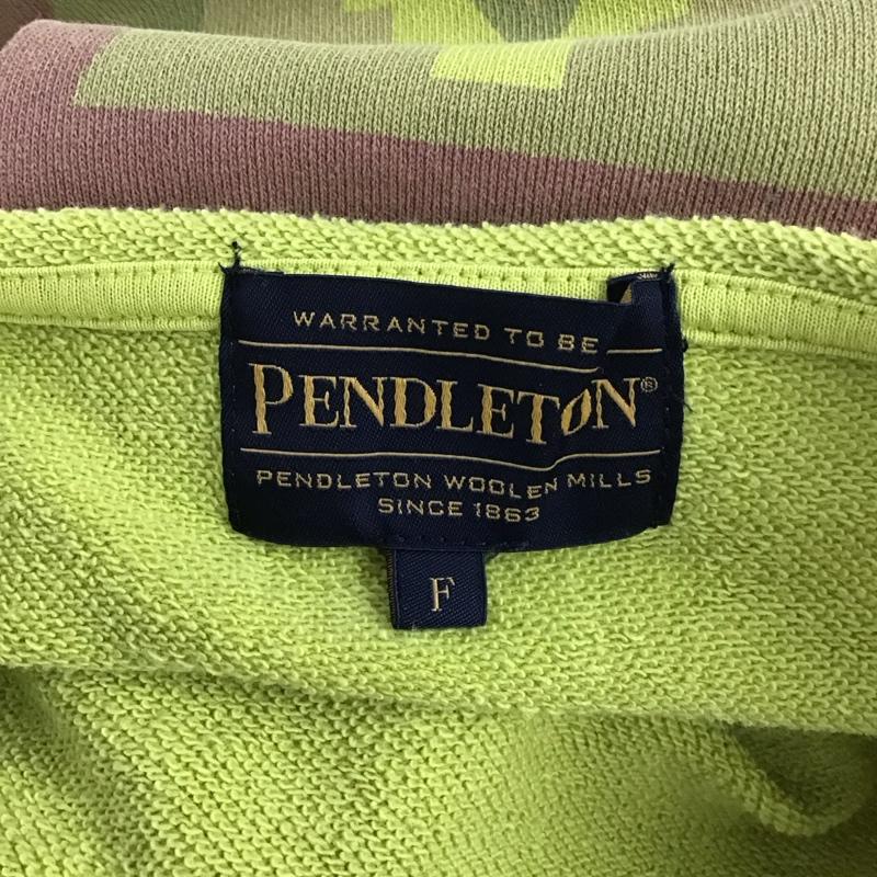 ペンドルトン PENDLETON トレーナー 長袖 BW2202MN03 BAYFLOW FREE 無地 黄緑 / イエローグリーン /  レディース USED 古着 中古 10125043