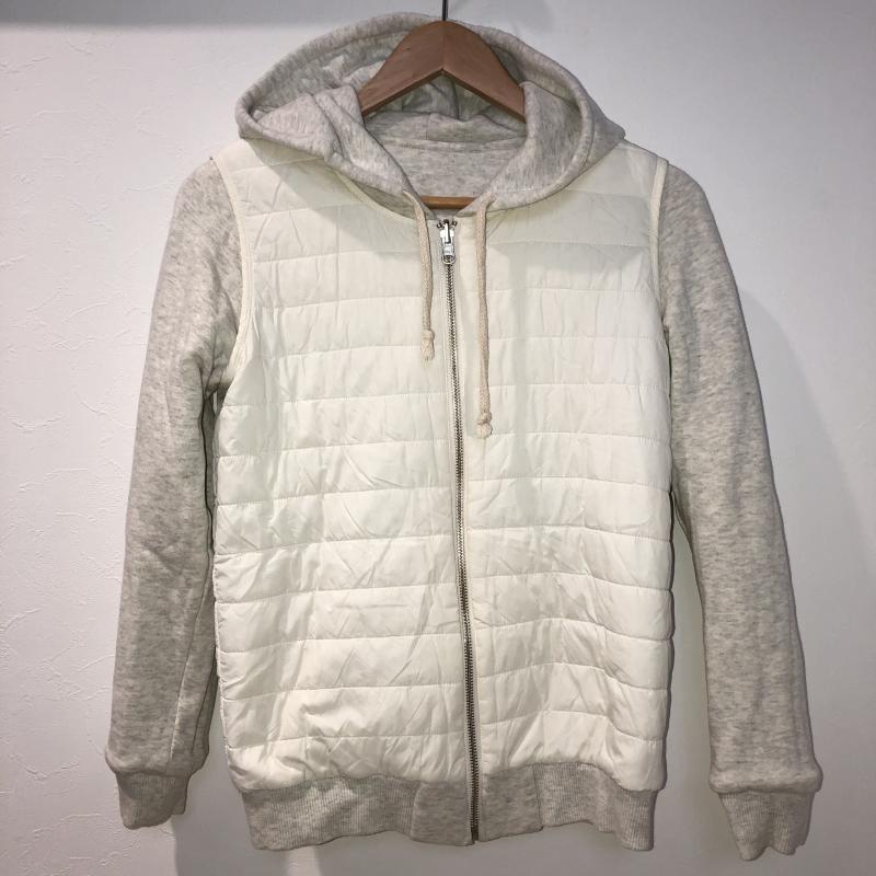 ユナイテッドアローズグリーンレーベルリラクシング UNITEDARROWSGREENLABELRELAXING パーカー 長袖 無地 白 / ホワイト /  レディース USED 古着 中古 10013302