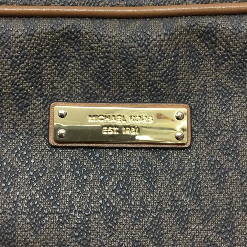 マイケルコース MICHAEL KORS ショルダーバッグ ショルダーバッグ 32S7GJSC7B ロゴ、文字 ダークブラウン / ダークブラウン /  レディース USED 古着 中古 10119194