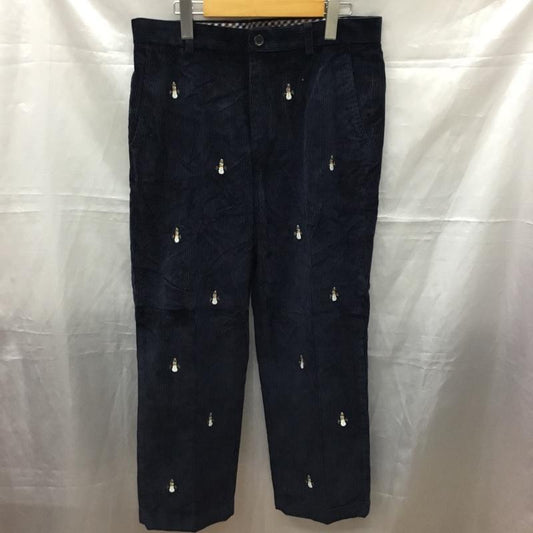 ブルックスブラザーズ BROOKS BROTHERS ボトムス ボトムス コーデュロイパンツ 雪だるま 33インチ 無地 紺 / ネイビー /  メンズ USED 古着 中古 10111451