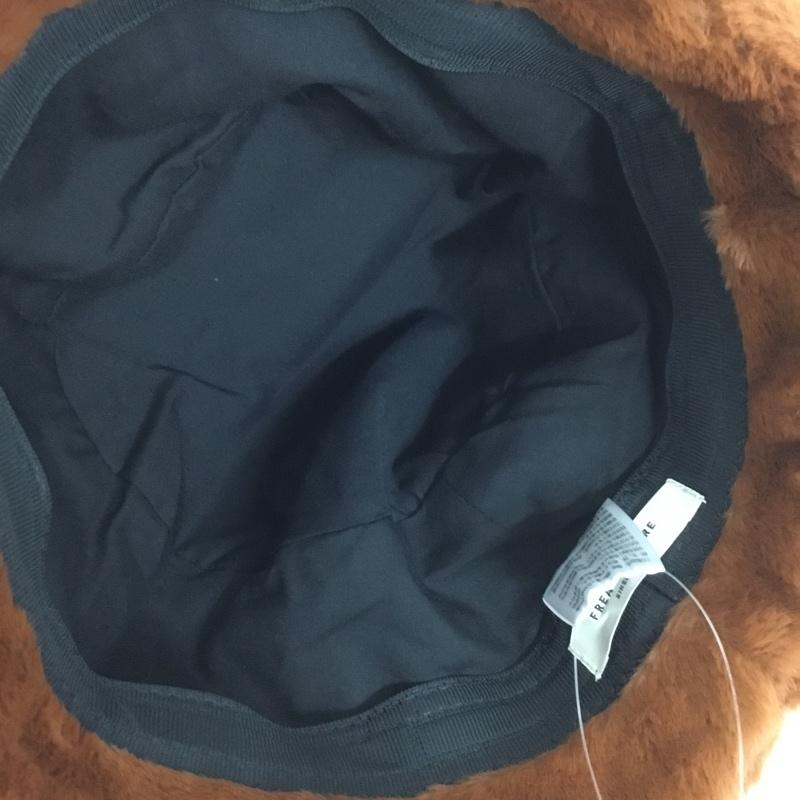 フリークスストア FREAK S STORE 帽子 ハット エコファーハット タグ付き 無地 茶 / ブラウン /  レディース USED 古着 中古 10134623