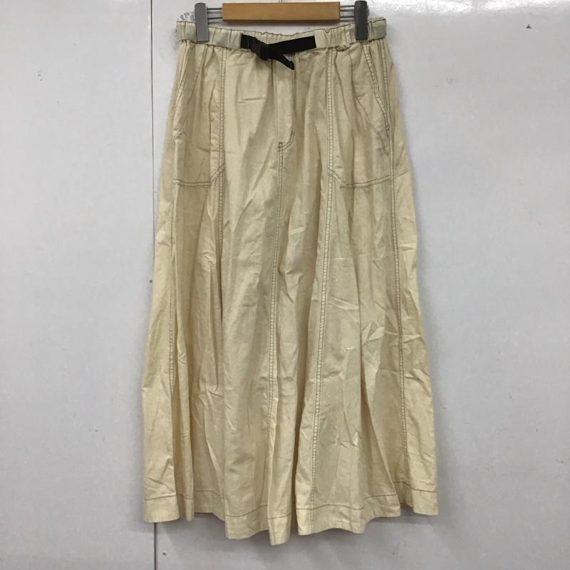 ニコアンド niko and... スカート ロングスカート L 無地 アイボリー / アイボリー /  レディース USED 古着 中古 10129719