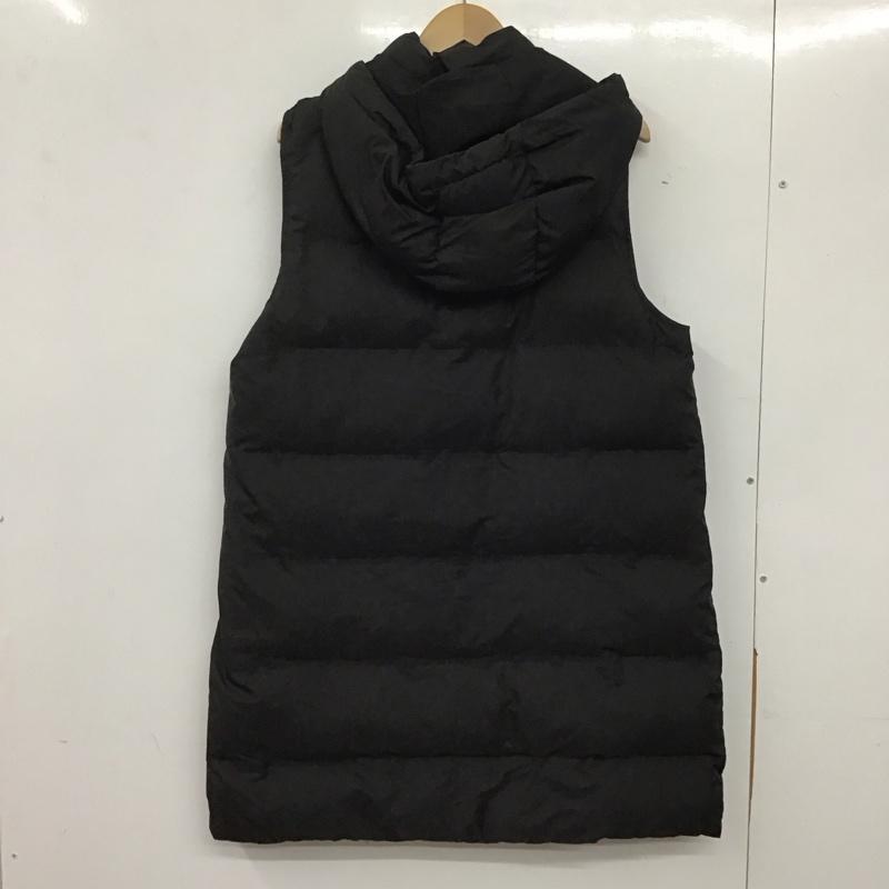 ザラ ZARA ベスト ベスト 3046 941 800 ロング丈 タグ付き L 無地 黒 / ブラック /  レディース USED 古着 中古 10138925