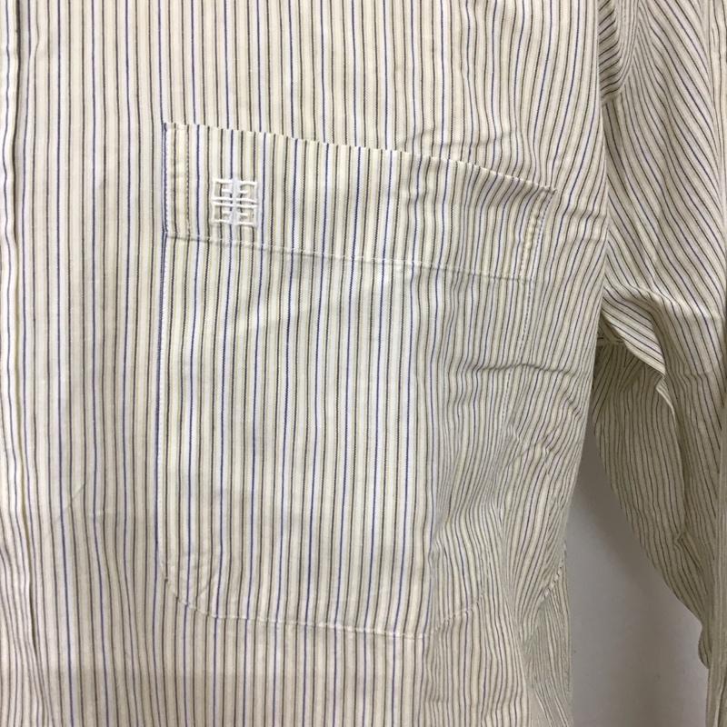 ジバンシィ GIVENCHY シャツ、ブラウス 長袖 90s 90年代 コットン リネン ストライプ マルチカラー / マルチカラー /  メンズ USED 古着 中古 10118092