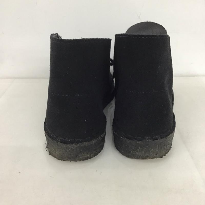 クラークス Clarks ブーツ ショートブーツ デザートブーツ 39.5 US：6 無地 黒 / ブラック /  メンズ USED 古着 中古 10141046