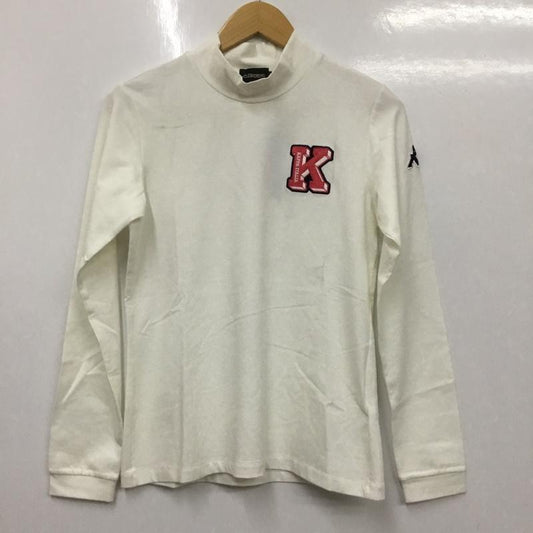 カッパ Kappa Tシャツ 長袖 KG962LS75 ハイネック ゴルフウェア M ワンポイント 白 / ホワイト /  レディース USED 古着 中古 10136514