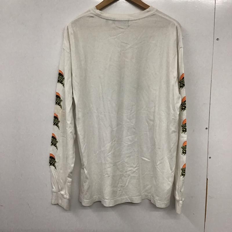 エクストララージ XLARGE カットソー 長袖 長袖カットソー プリントカットソー クルーネック L プリント 白 / ホワイト /  メンズ USED 古着 中古 10137339