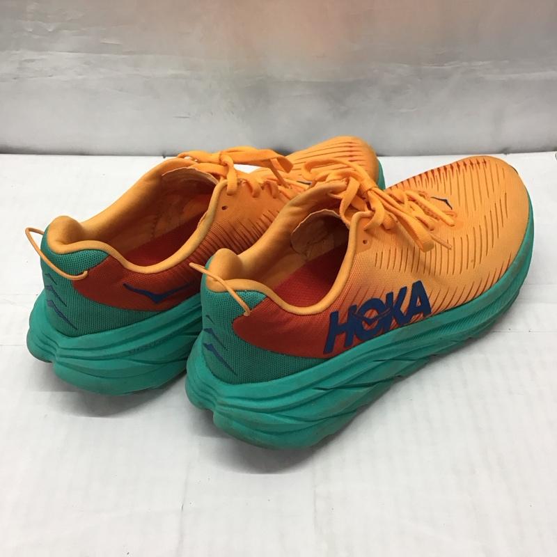 ホカオネオネ HOKA ONEONE スニーカー スニーカー 1119395 RINCON3 25.5cm 25.5cm ロゴ、文字 橙 / オレンジ / X 緑 / グリーン /  メンズ USED 古着 中古 10121621
