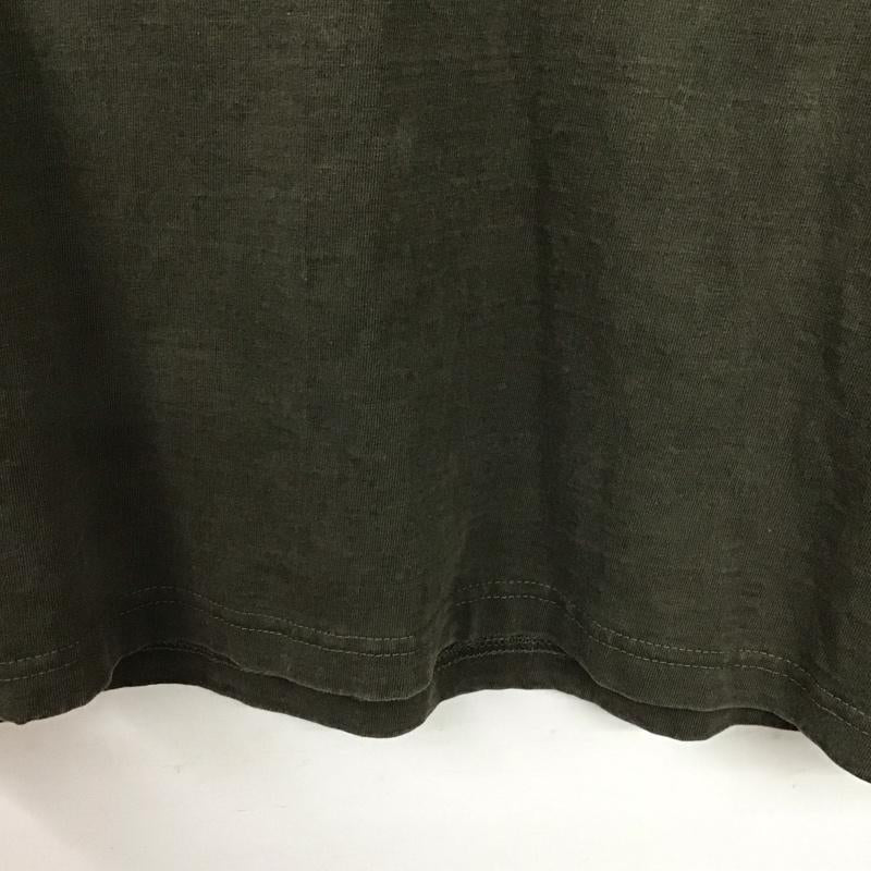 レミ レリーフ REMI RELIEF Tシャツ 半袖 クルーネック 胸ポケット コットン L 無地 カーキ / カーキ /  メンズ USED 古着 中古 10145212