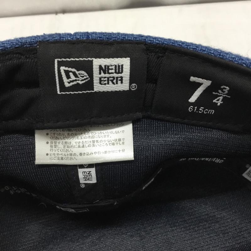 ニューエラ NEW ERA 帽子 キャップ ワークキャップ 61.5cm ワンポイント 青 / ブルー /  メンズ USED 古着 中古 10114735