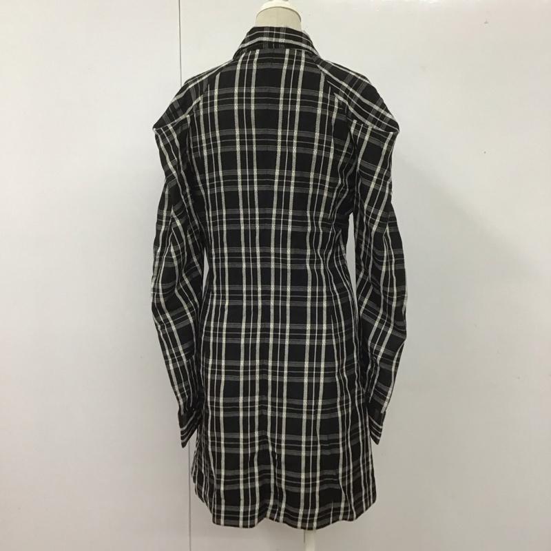 スライ SLY ワンピース ひざ丈スカート 030eaa33-3330 JQ LINE CHECK SH ワンピース 1 チェック 白 / ホワイト / X 黒 / ブラック /  レディース USED 古着 中古 10108513