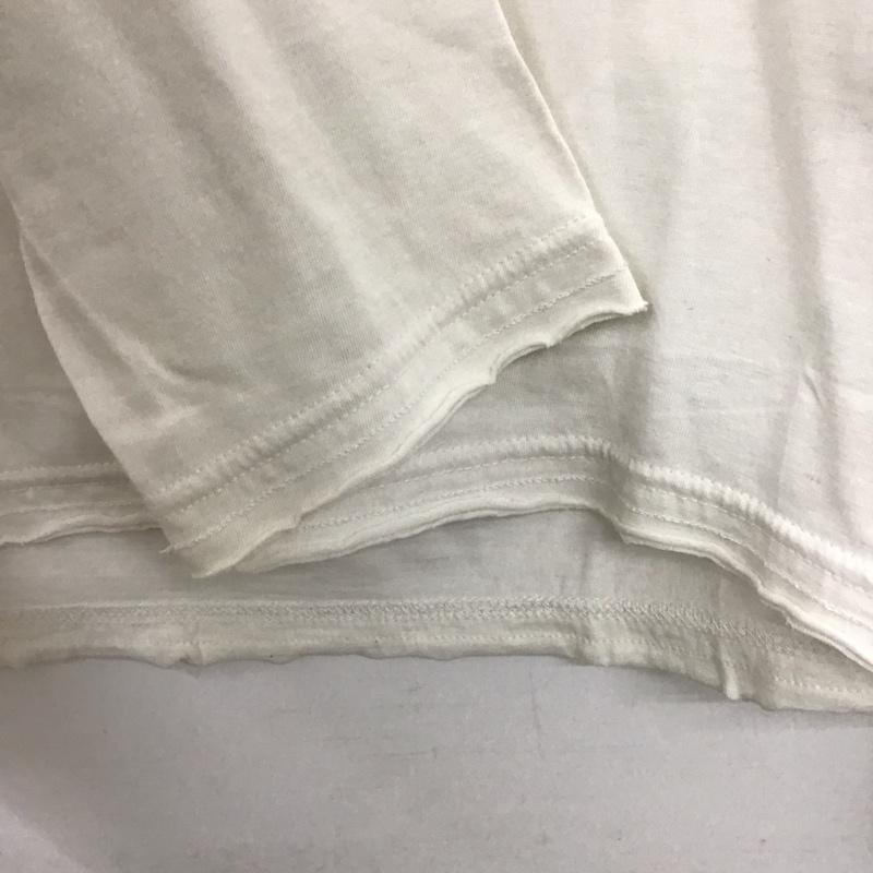 シャンブルズ Shambles カットソー 長袖 長袖カットソー プリントカットソー クルーネック ナンバーナイン S 無地 白 / ホワイト /  メンズ USED 古着 中古 10137044