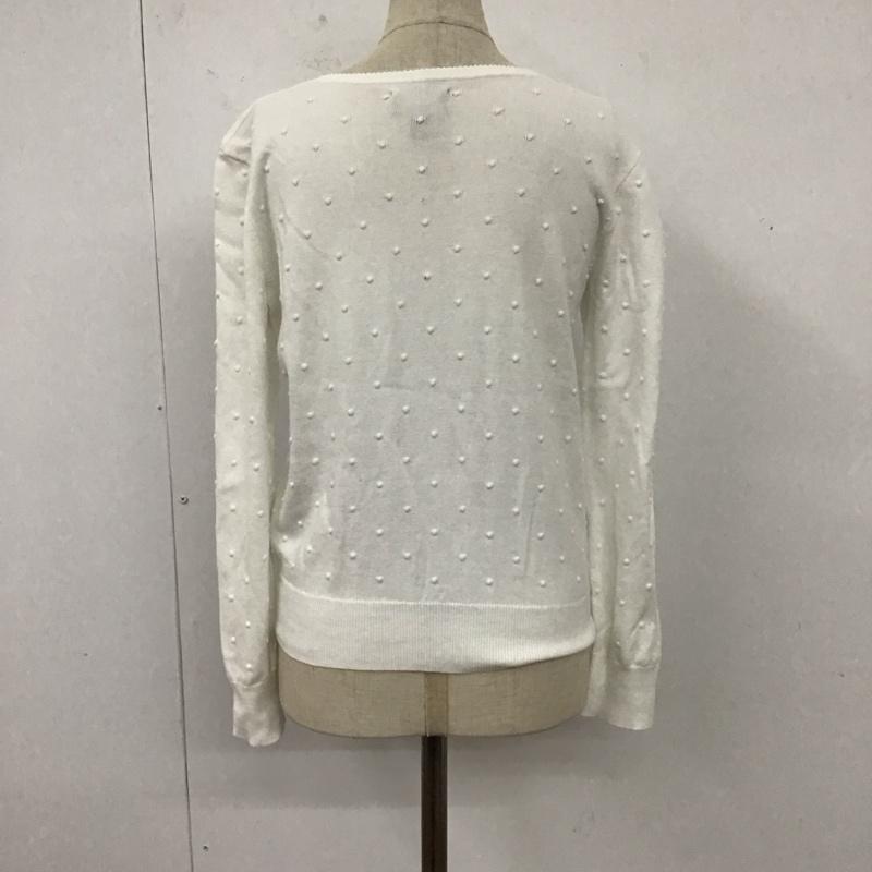 ポロラルフローレン POLO RALPH LAUREN カーディガン 長袖 313736652001 クルーネック キッズ 12-14 L ワンポイント 白 / ホワイト /  ガールズ USED 古着 中古 10120358