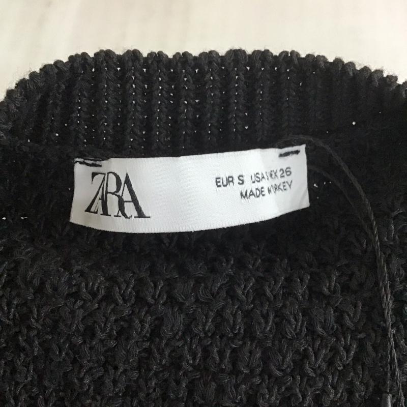 ザラ ZARA ベスト ベスト 6771 083 800 プルオーバー タグ付き S 無地 黒 / ブラック /  レディース USED 古着 中古 10114102