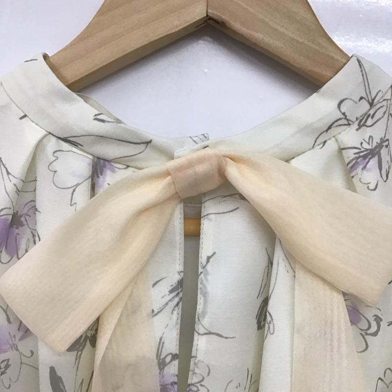 トランテアンソンドゥモード 31 Sons de mode ワンピース ロングスカート 072154 七分袖 36 花柄 アイボリー / アイボリー /  レディース USED 古着 中古 10143110