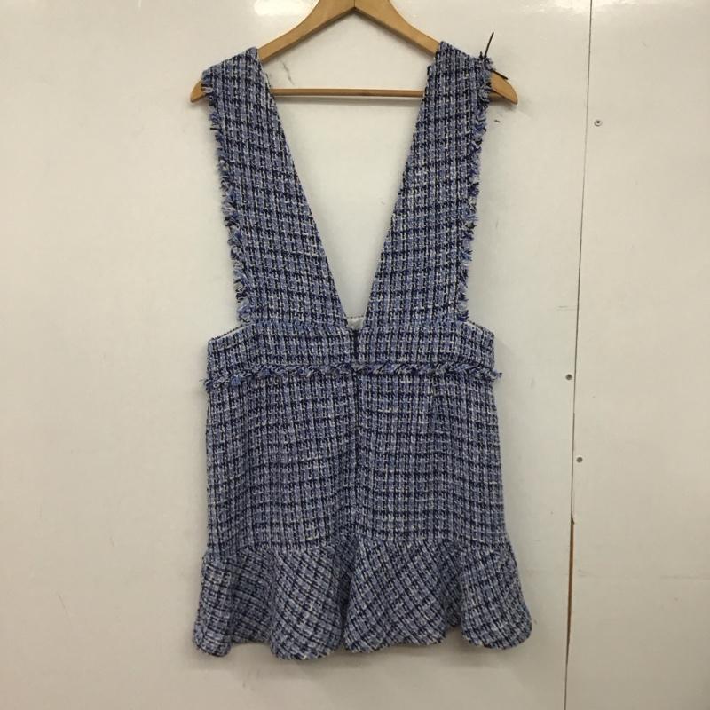 ザラ ZARA ジャンパースカート ジャンパースカート L チェック マルチカラー / マルチカラー /  レディース USED 古着 中古 10146972