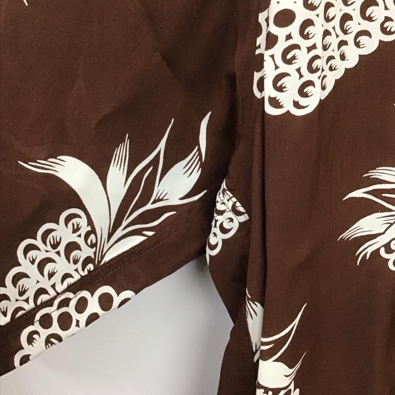 マーカ marka シャツ、ブラウス 半袖 半袖シャツ プリントシャツ カラーシャツ アロハシャツ 1 プリント 茶 / ブラウン /  メンズ USED 古着 中古 10132417