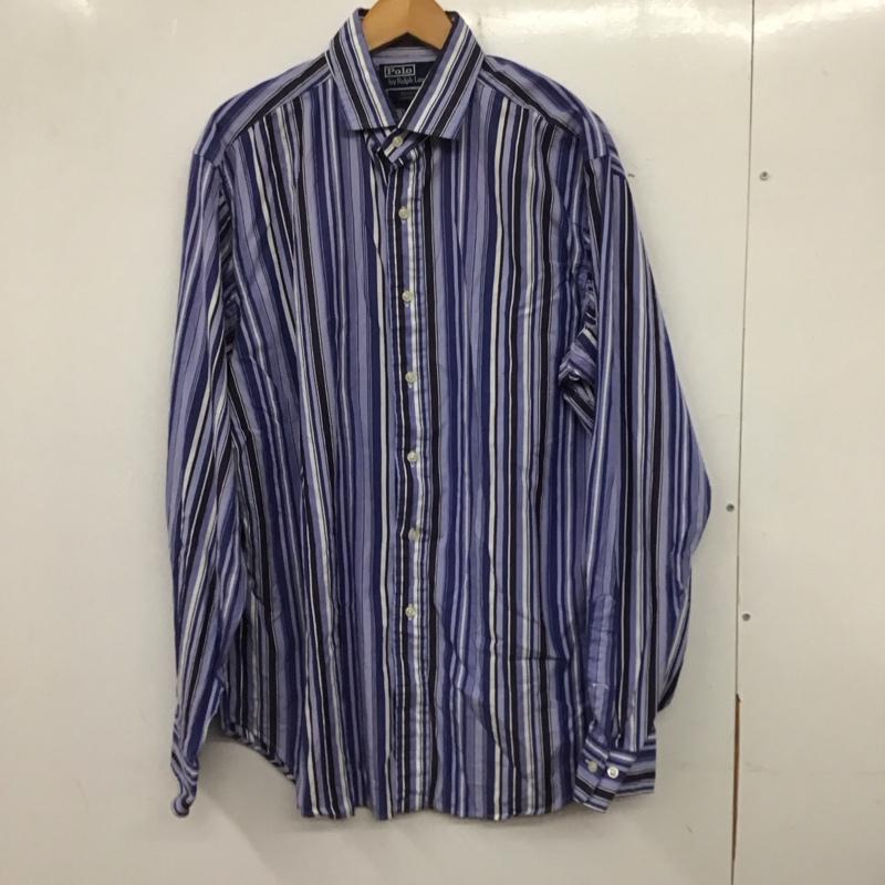 ポロバイラルフローレン Polo by RALPH LAUREN シャツ、ブラウス 長袖 長袖シャツ ストライプシャツ カラーシャツ L ストライプ マルチカラー / マルチカラー /  メンズ USED 古着 中古 10140316