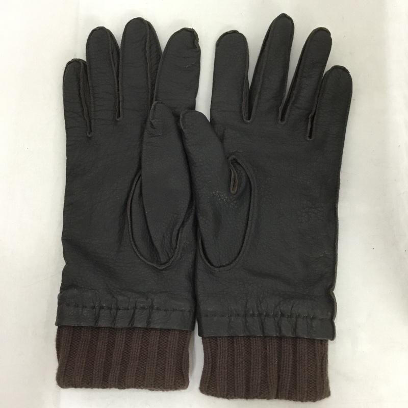ダンヒル DUNHILL ファッション小物 手袋 レザー 無地 茶 / ブラウン /  メンズ USED 古着 中古 10142727