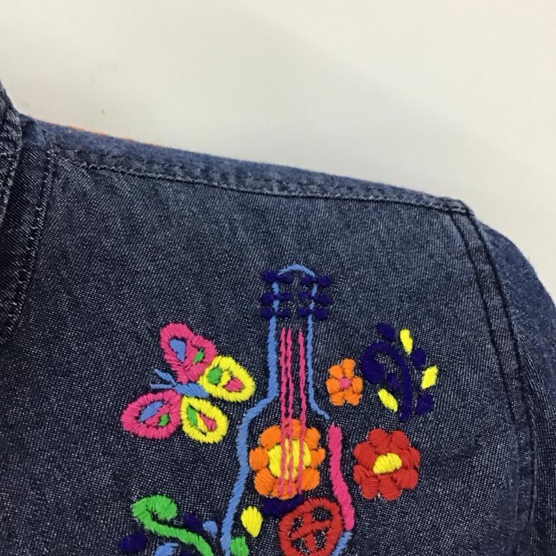 チチカカ TITICACA シャツ、ブラウス 長袖 EWMCA027-L デニムシャツ L 刺繍 インディゴ / インディゴ /  レディース USED 古着 中古 10114952