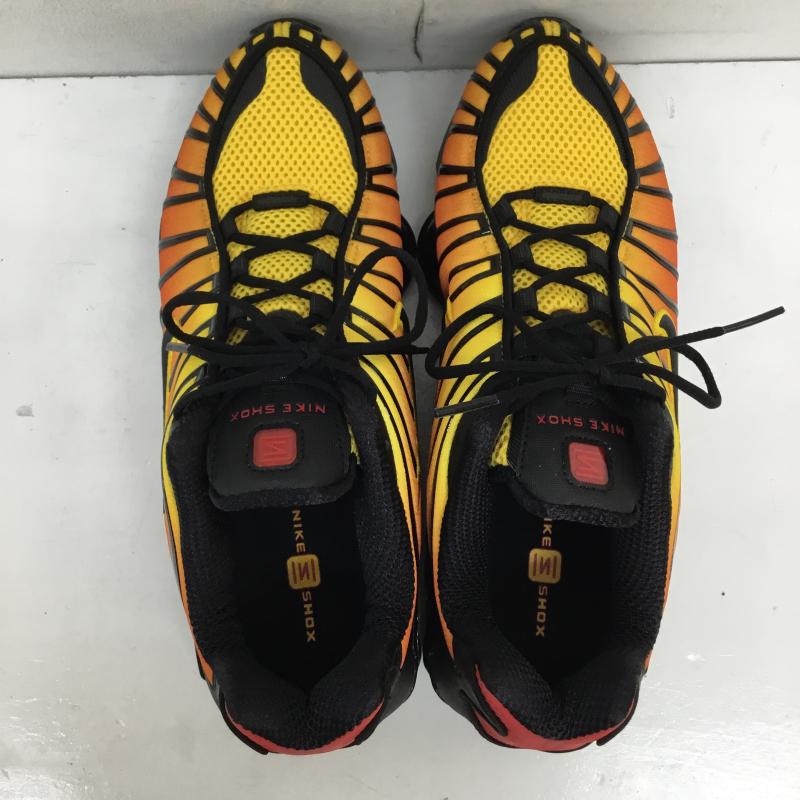 ナイキ NIKE スニーカー スニーカー AV3595-004 Shox TL Sunrise 26.0cm ロゴ、文字 黒 / ブラック / X 赤 / レッド /  メンズ USED 古着 中古 10133949