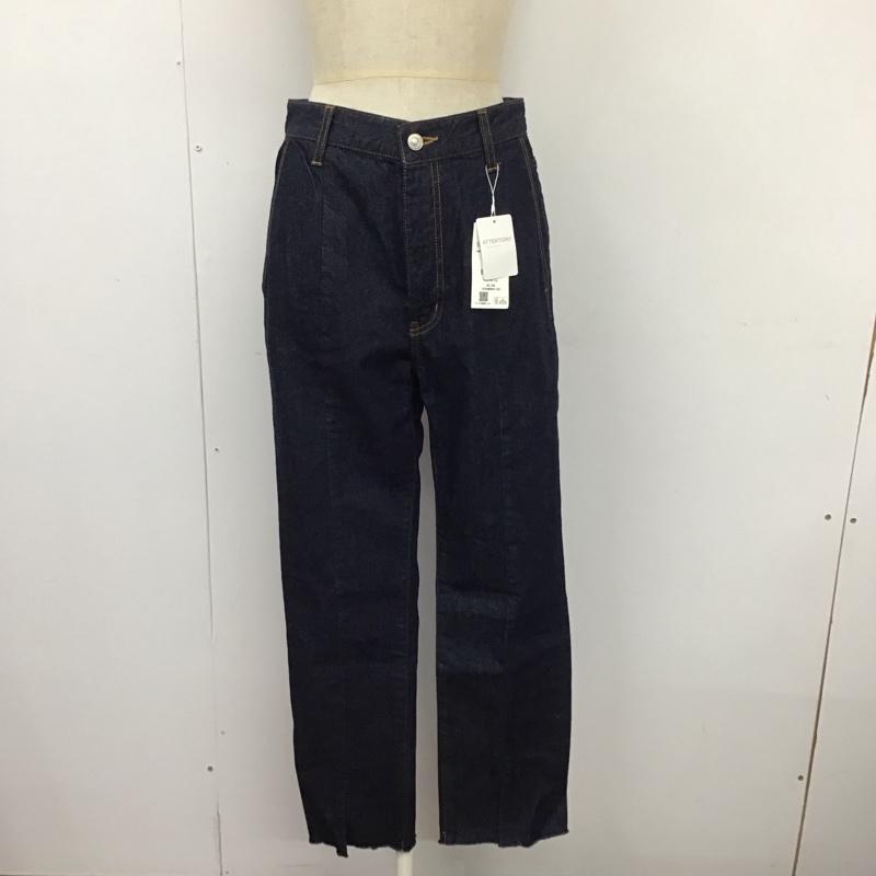 ローリーズファーム LOWRYS FARM パンツ デニム、ジーンズ LF521030 CONE フロントスリットパンツ タグ付き M 無地 インディゴ / インディゴ /  レディース USED 古着 中古 10109514
