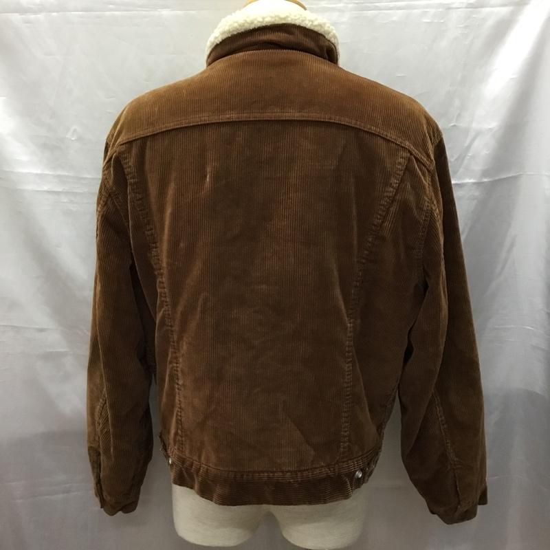 リーバイス Levi s ジャケット、上着 ジャケット、ブレザー 80s コーデュロイジャケット 太畝 ボアジャケット 茶タブ 46 ロゴ、文字 茶 / ブラウン /  メンズ USED 古着 中古 10114893