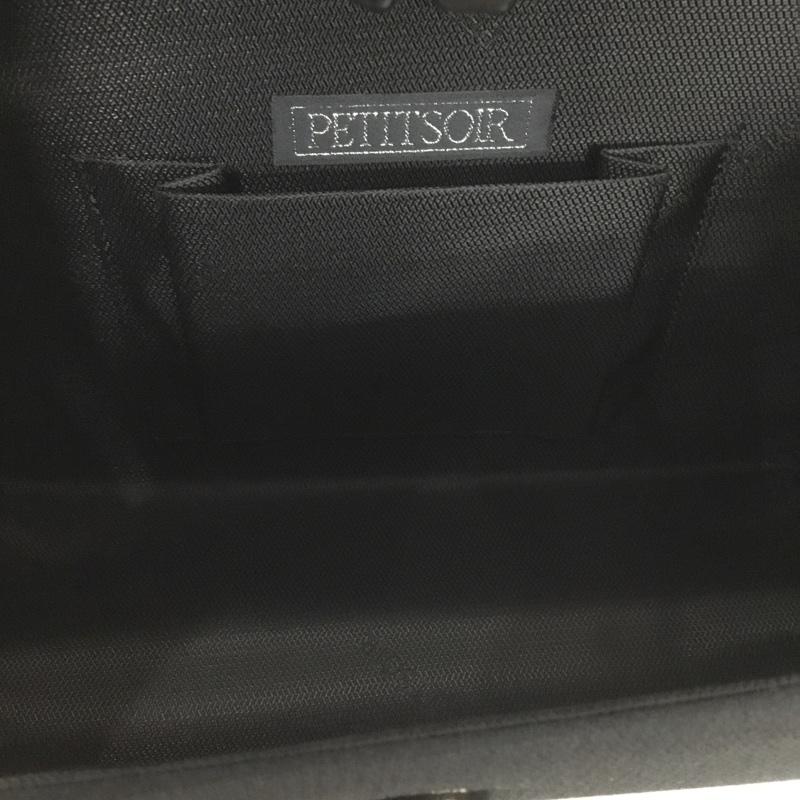 古着 USED ハンドバッグ ハンドバッグ PETITSOIR プチソワール ブラックフォーマル 冠婚葬祭 フォーマル マグネットバッグ 無地 黒 / ブラック /  レディース USED 古着 中古 10150741
