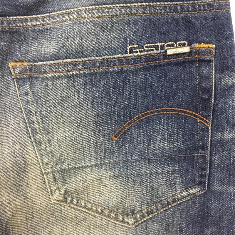 ジースターロゥ G-STAR RAW パンツ デニム、ジーンズ 3301 ストレート 30 30 ロゴ、文字 青 / ブルー /  メンズ USED 古着 中古 10117631