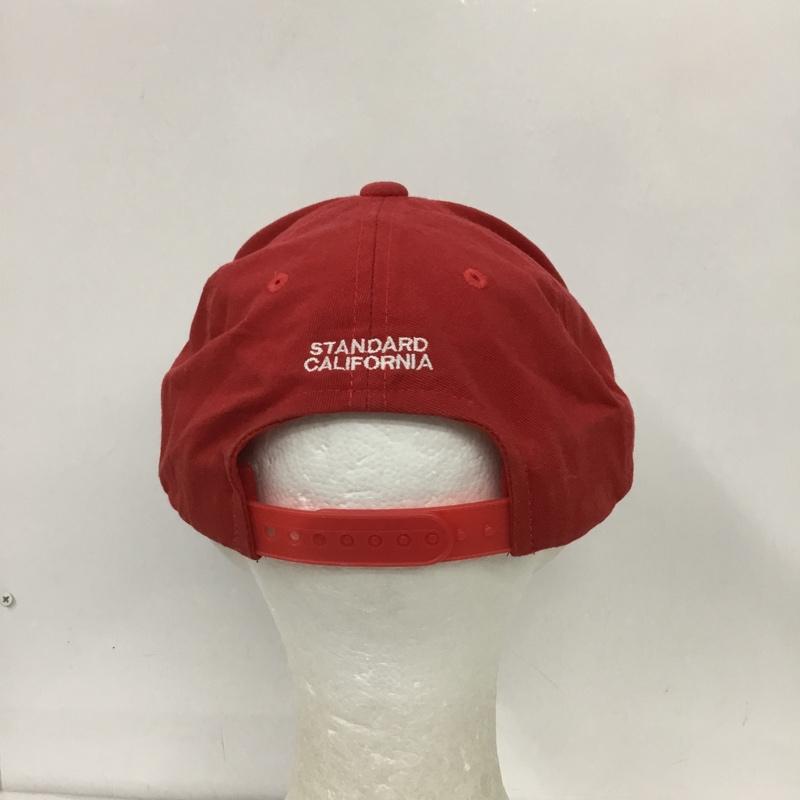 スタンダード カリフォルニア STANDARD CALIFORNIA 帽子 キャップ VANS 17AW CAP コラボ Checker Logo ロゴ、文字 赤 / レッド /  メンズ USED 古着 中古 10132036