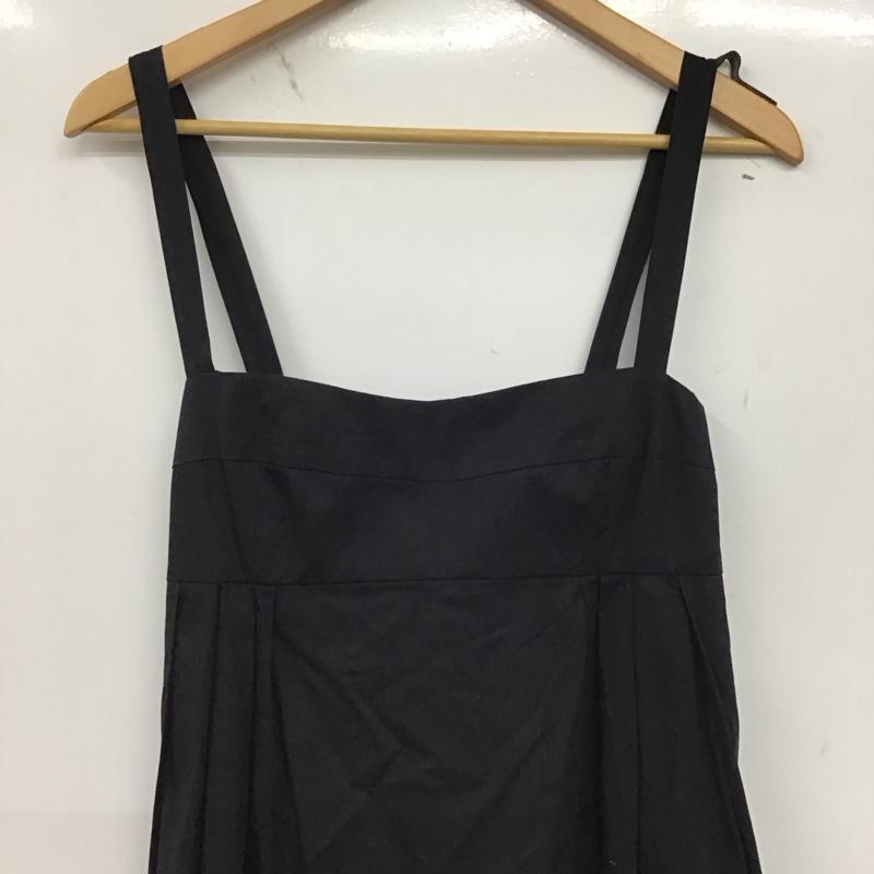 ザラ ZARA ワンピース ロングスカート ロングワンピース ノースリーブワンピース フレアスカート S 無地 黒 / ブラック /  レディース USED 古着 中古 10149692