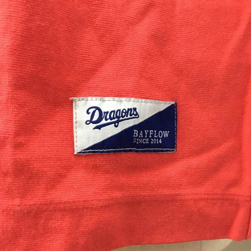 ベイフロー BAYFLOW Tシャツ 半袖 半袖カットソー プリントTシャツ クルーネックカットソー 4 ロゴ、文字 赤 / レッド /  メンズ USED 古着 中古 10114356