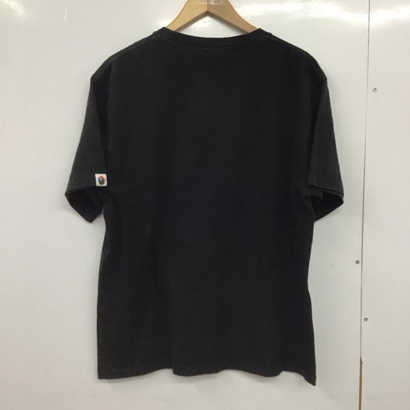 ベイプ BAPE Tシャツ 半袖 半袖カットソー プリントTシャツ クルーネックカットソー L プリント 黒 / ブラック /  メンズ USED 古着 中古 10147326