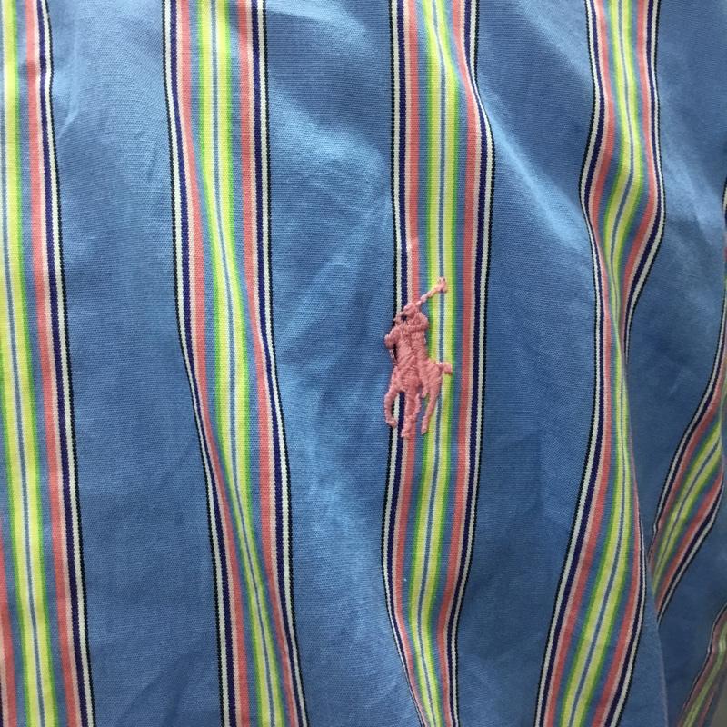 ラルフローレン RALPHLAUREN シャツ、ブラウス 長袖 ボタンダウン ストライプ L ワンポイント マルチカラー / マルチカラー /  メンズ USED 古着 中古 10112910