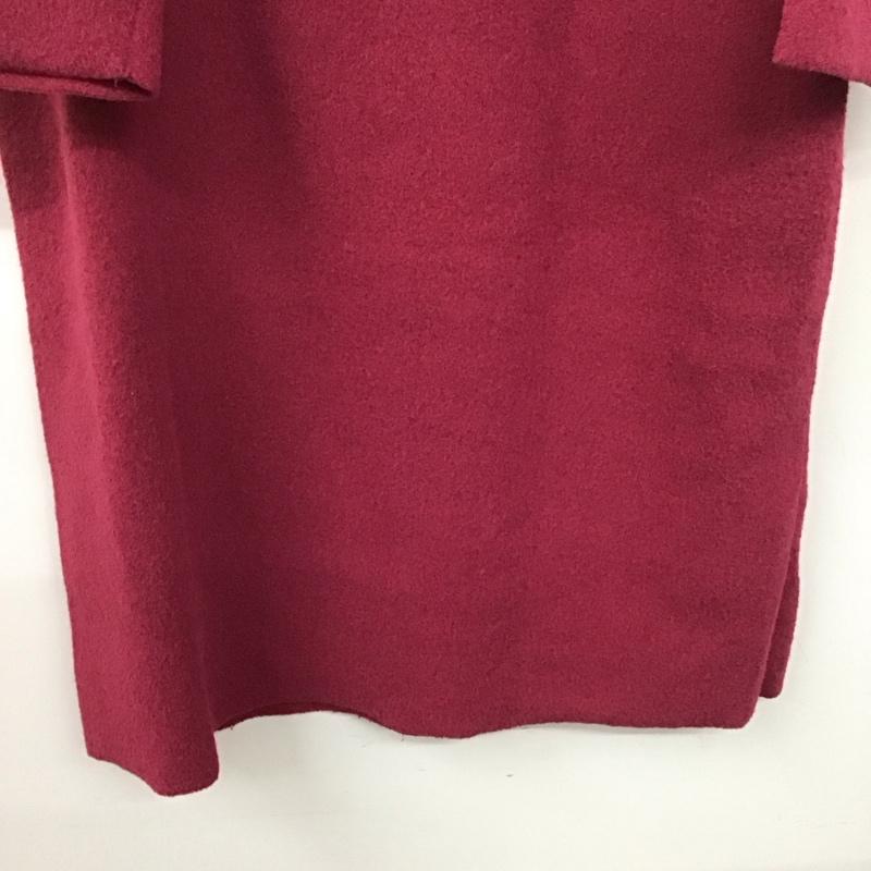 ザラ ZARA ワンピース ロングスカート 長袖ロングワンピース タートルネック M 無地 えんじ / ワインレッド /  レディース USED 古着 中古 10142046