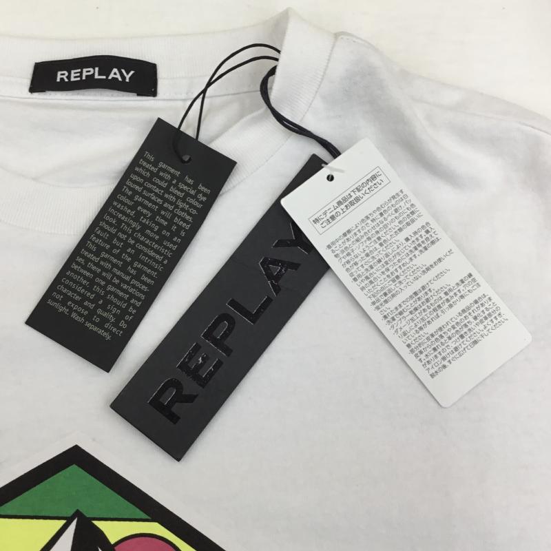 リプレイ REPLAY Tシャツ 半袖 REPLAY Tシャツ　M6299.000.22662G L プリント 白 / ホワイト /  メンズ USED 古着 中古 10127621