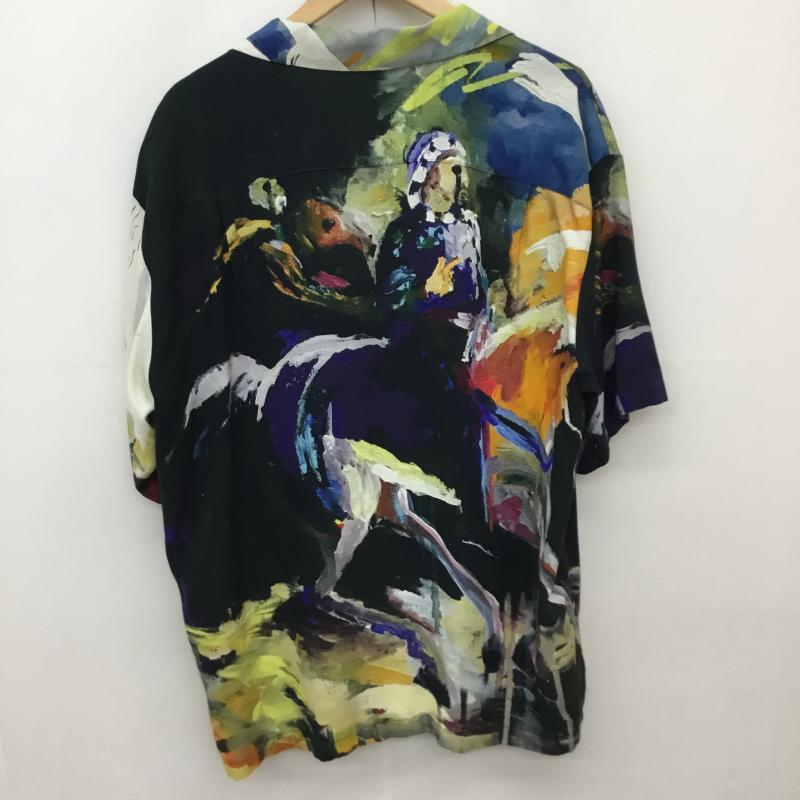 フリークスストア FREAK S STORE シャツ、ブラウス 半袖 FREAK S STORE × AUTO MOAI 半袖シャツ 193-1401 L 総柄 黒 / ブラック / X マルチカラー / マルチカラー /  メンズ USED 古着 中古 10135901
