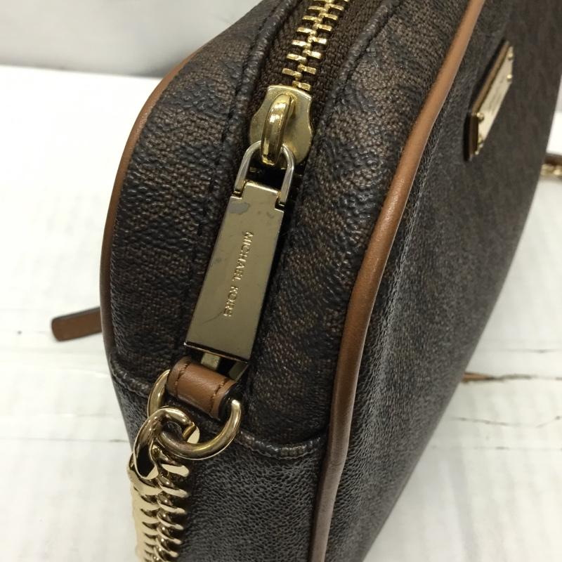 マイケルコース MICHAEL KORS ショルダーバッグ ショルダーバッグ 32S7GJSC7B ロゴ、文字 ダークブラウン / ダークブラウン /  レディース USED 古着 中古 10119194