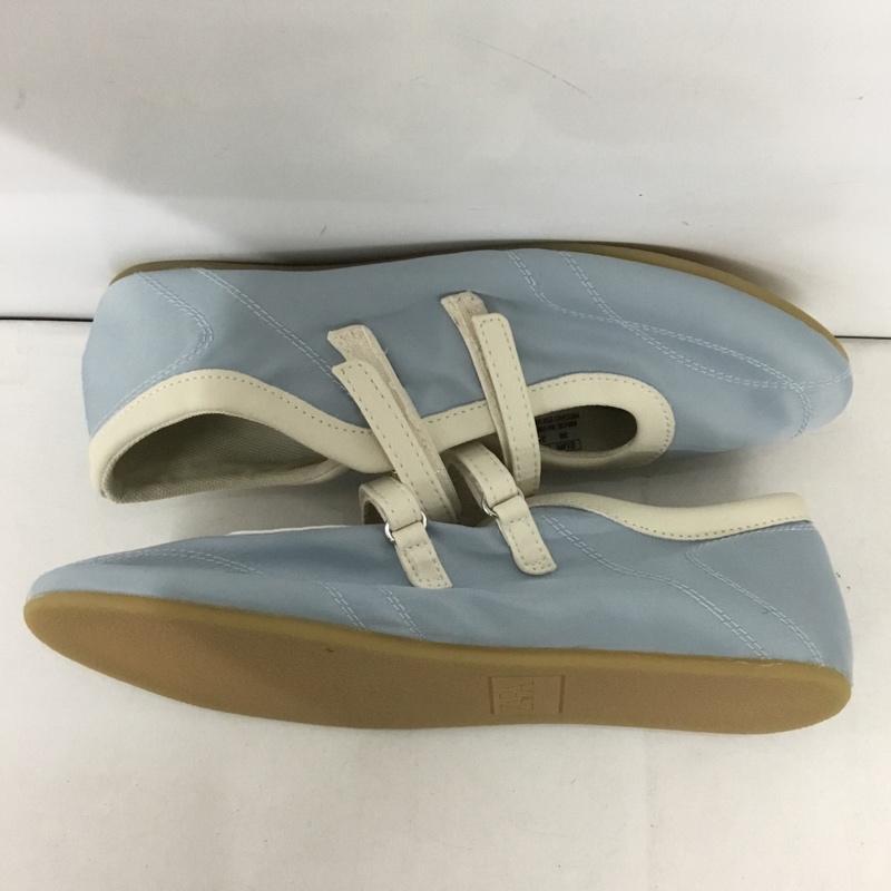 ザラ ZARA パンプス パンプス 5206 510 401 サテン風バレエシューズ EU38 無地 水色 / ライトブルー /  レディース USED 古着 中古 10144352