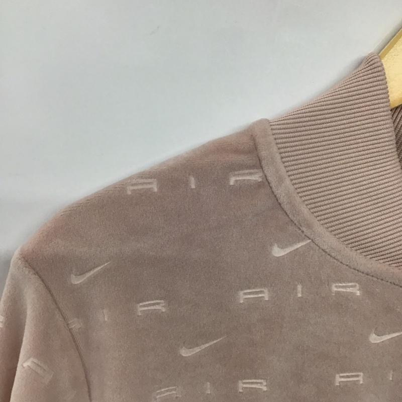 ナイキ NIKE ジャケット、上着 ジャンパー、ブルゾン DD5450-601 ベロア M ロゴ、文字 桃 / ピンク /  レディース USED 古着 中古 10140652