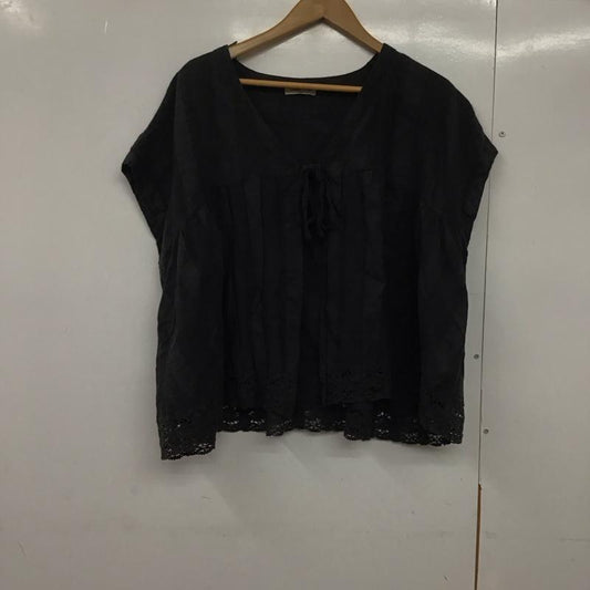 サマンサモスモス Samansa Mos2 シャツ、ブラウス 半袖 ノースリーブシャツ ノーカラーシャツ FREE 無地 チャコールグレー / チャコールグレー /  レディース USED 古着 中古 10143798