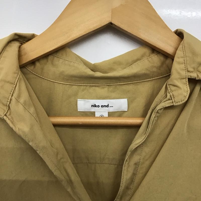 ニコアンド niko and... シャツ、ブラウス 長袖 長袖シャツ 無地シャツ カラーシャツ 3 無地 ベージュ / ベージュ /  レディース USED 古着 中古 10142695