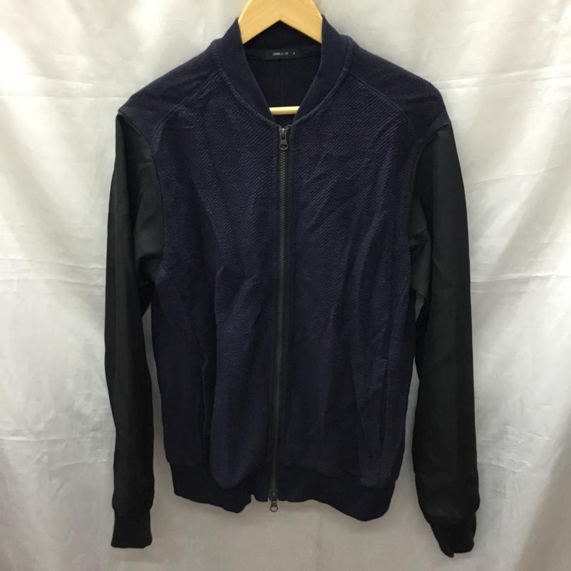 コムサイズム COMME CA ISM ジャケット、上着 ジャンパー、ブルゾン 47-22BP02 裏毛 ジャージーブルゾン M 無地 紺 / ネイビー / X 黒 / ブラック /  メンズ USED 古着 中古 10117800